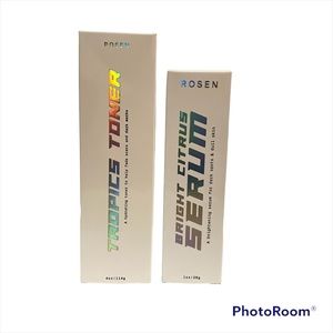 Rosen Skincare Tropics Toner & Bright Citrus Serum Bundle, BNIOP